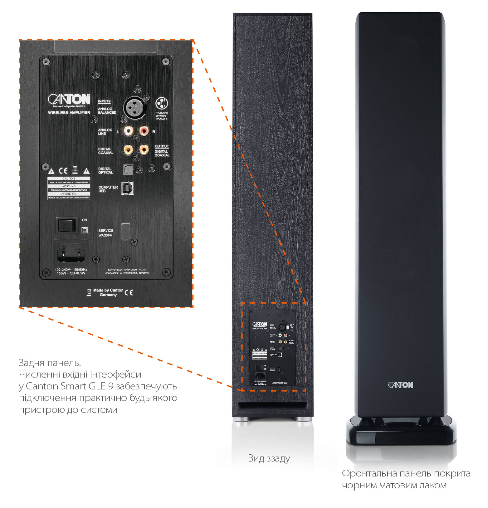 Бездротова акустична система Canton Smart GLE 9 STEREO