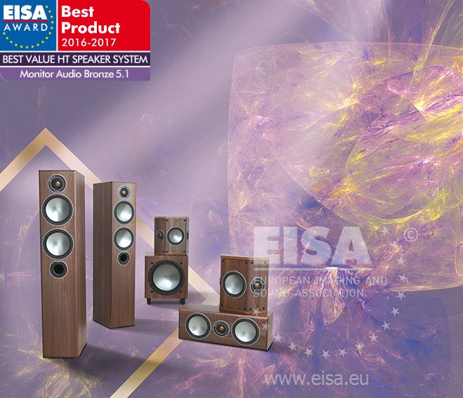 speaker system eisa 2016-2017 Monitor Audio Bronze 5.1