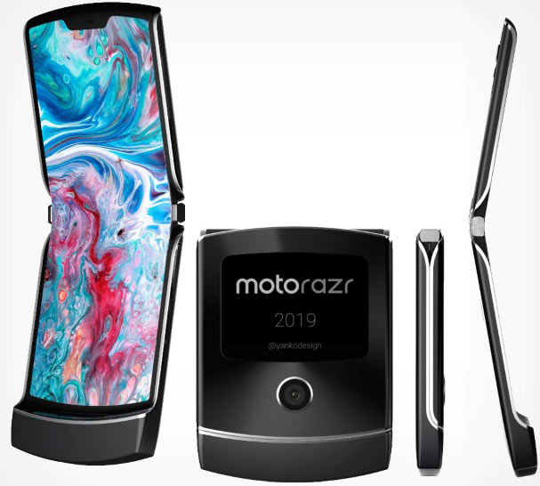 Слитый дизайн телефона Motorola RAZR V4