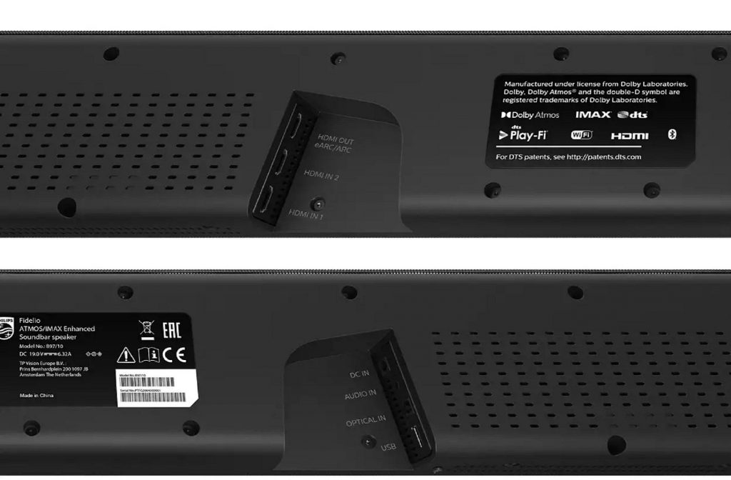 Philips Fidelio B97 первый саундбар с IMAX Enhanced саундбар с сабвуфером Bluetooth купить