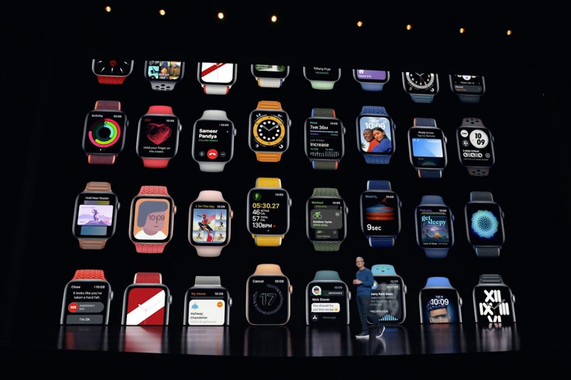 Apple Watch Series 8 презентація різних варіантів налаштувань