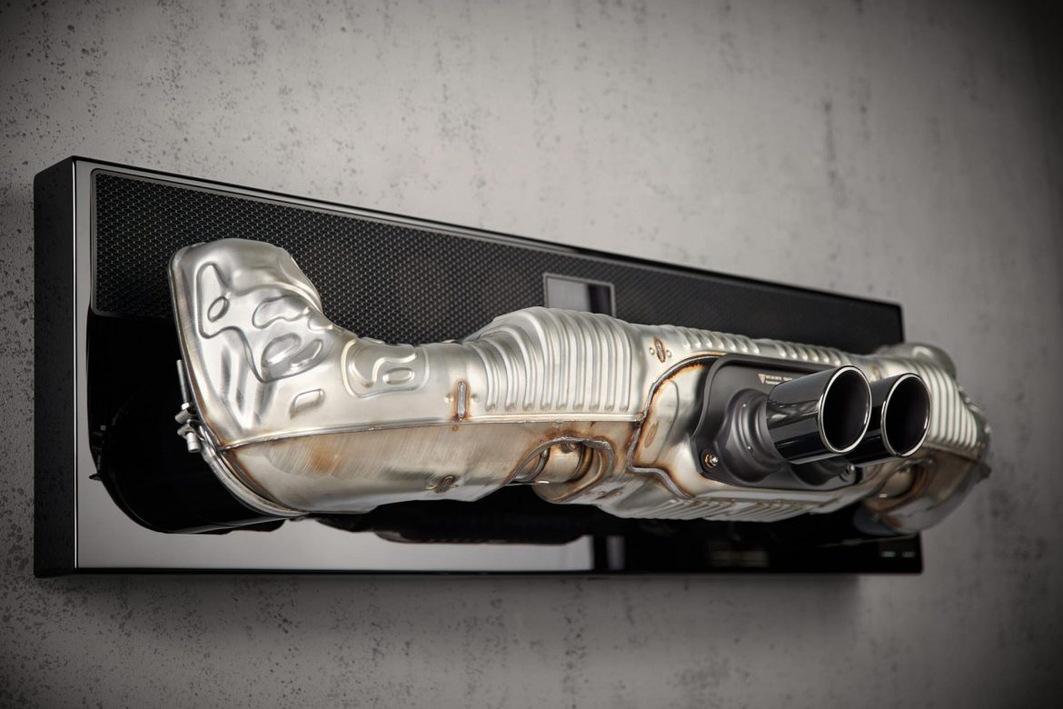 Porsche 911 Soundbar звуковая панель в виде выхлопной трубы